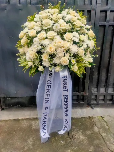 Krans Bunga Duka Cita  di Bekasi Barat